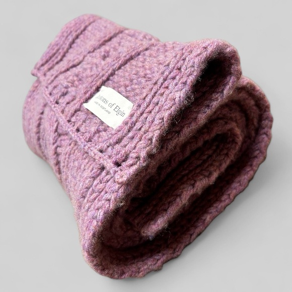 Johnstons of Elgin Scarf Muffler HEATHER Women’s Made in Scotland Cashmere - Picture 3 of 7